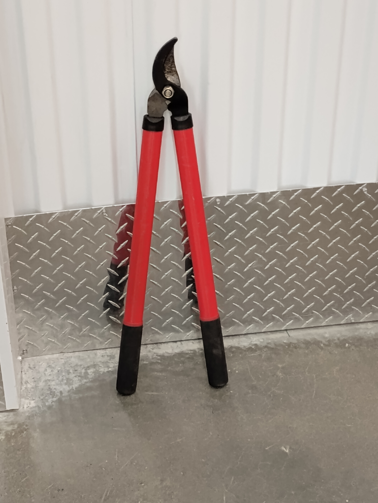 Red pruning shears