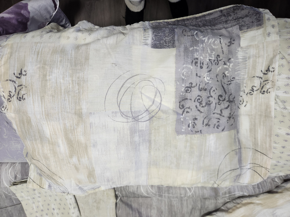 Double reversible bed spread, 2 shams & fitted sheet ,2 p/ cases - photo 2