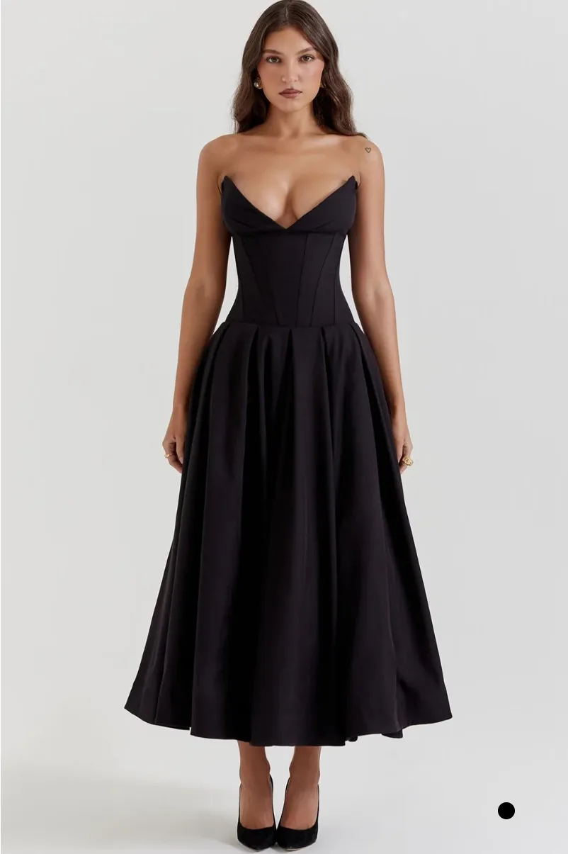 Zaria Maxi Dress - Black thumbnail
