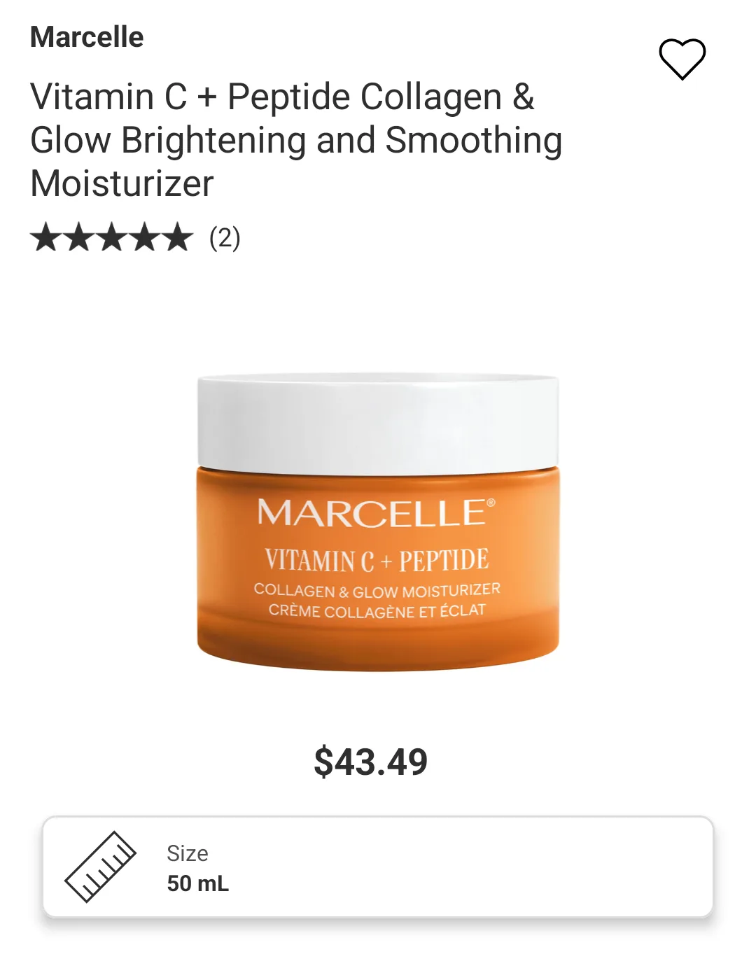 Marcelle Vitamin C + Peptide Collagen & Brightening Moisturizer image indicator(2)