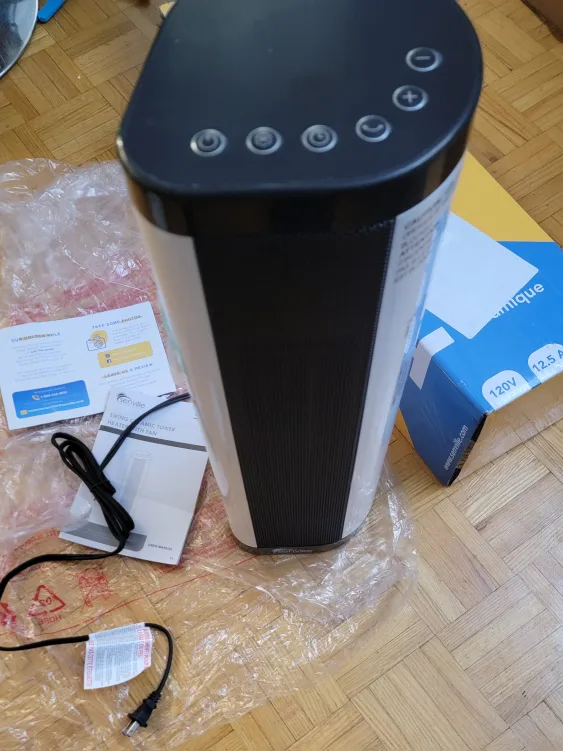 Senville 1500W Tower Fan & Space Heater for Indoor, Remote image indicator(9)