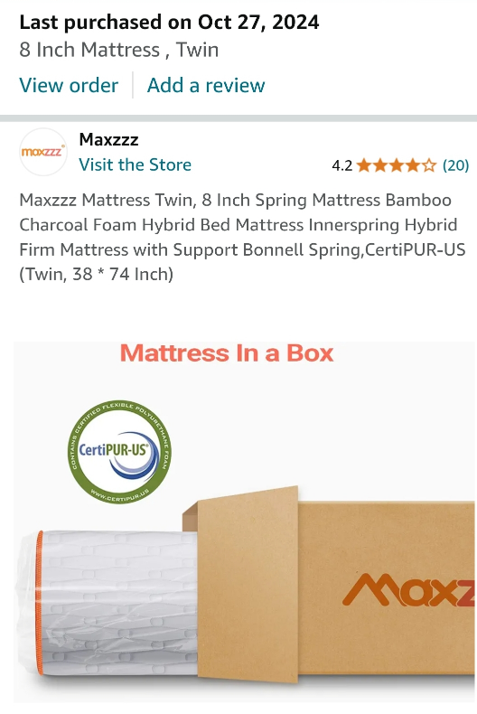 Maxzzz Twin Mattress - photo 4