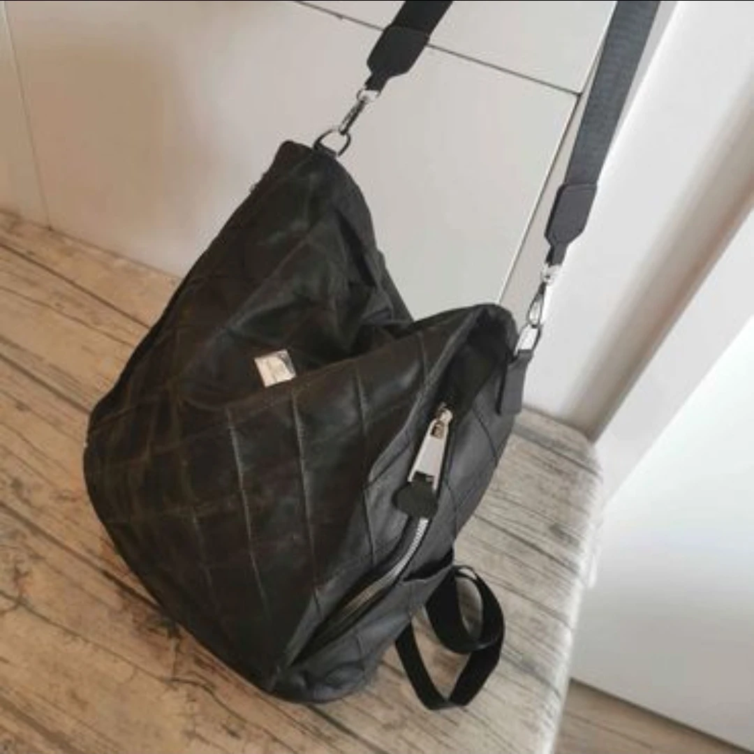 Leather Black backpack & Shoulder Bag - photo 4