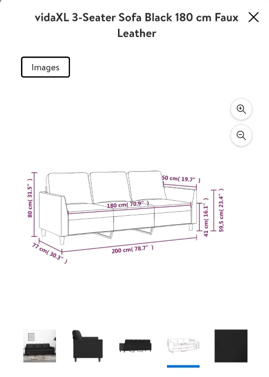 Grey Leather Sectional Sofa with Ottoman image indicator(5)