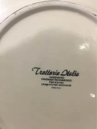 Pasta Serving Bowl Trattoria  Italia Large porcelain image indicator(4)