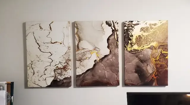 3 Marble Canvas Wall Art Set image indicator(2)
