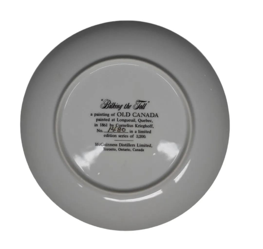 Ltd Edition Collector Plate of Winter Scene 1861 Painting image indicator(2)