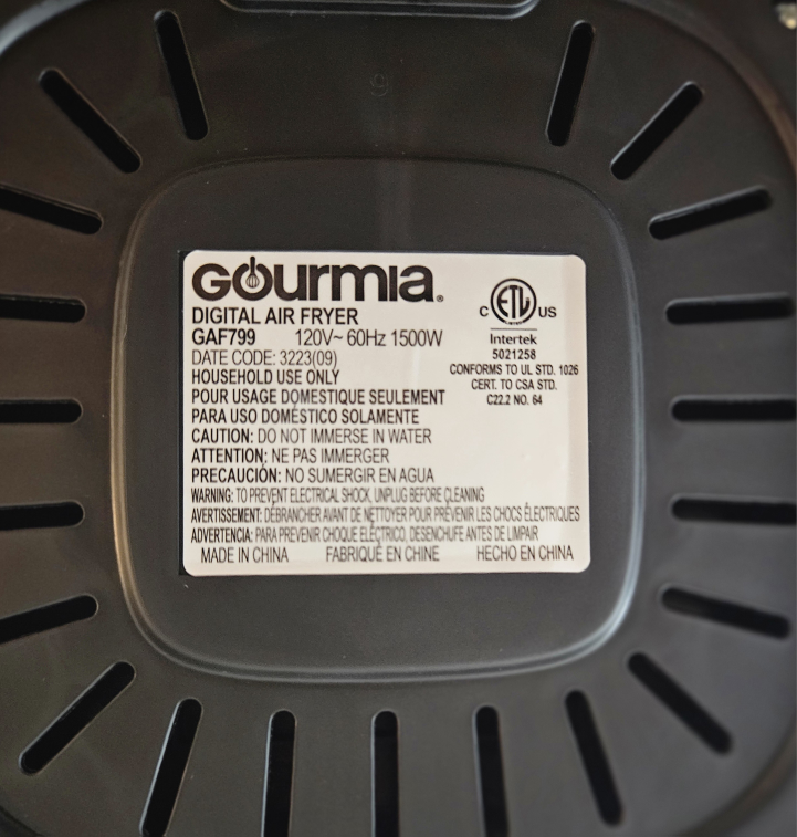 Gourmia Digital Air Fryer GAF799 - photo 5