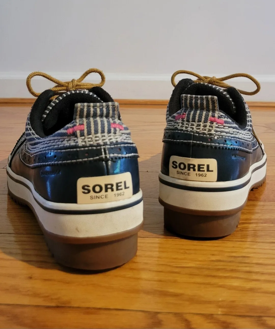 SOREL Women's Blue Leather Winter Snow image indicator(2)