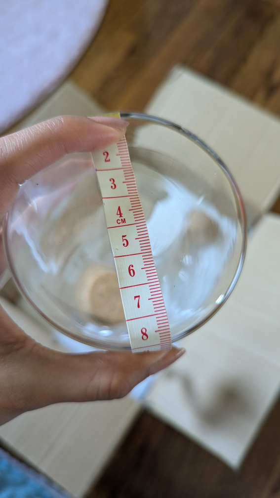 Glass jug round cork lid - photo 5