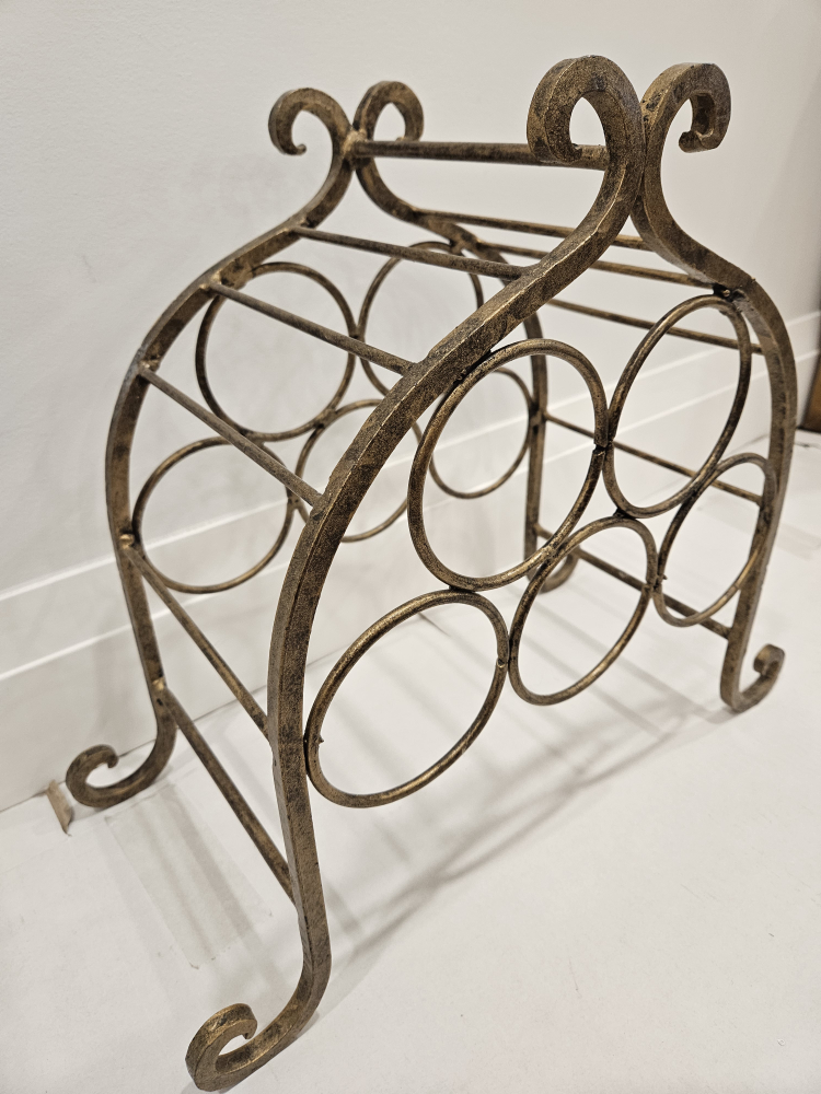 Gold Metal Wine Rack - photo 3