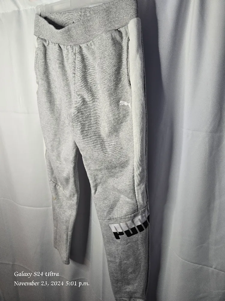 Puma Grey Sweatpants - Boys 12-14 image indicator(2)