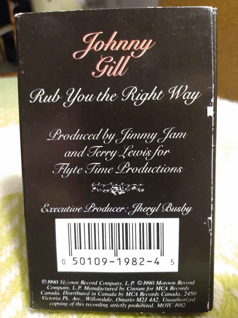 Johnny Gill - Rub You the Right Way Cassingle image indicator(2)