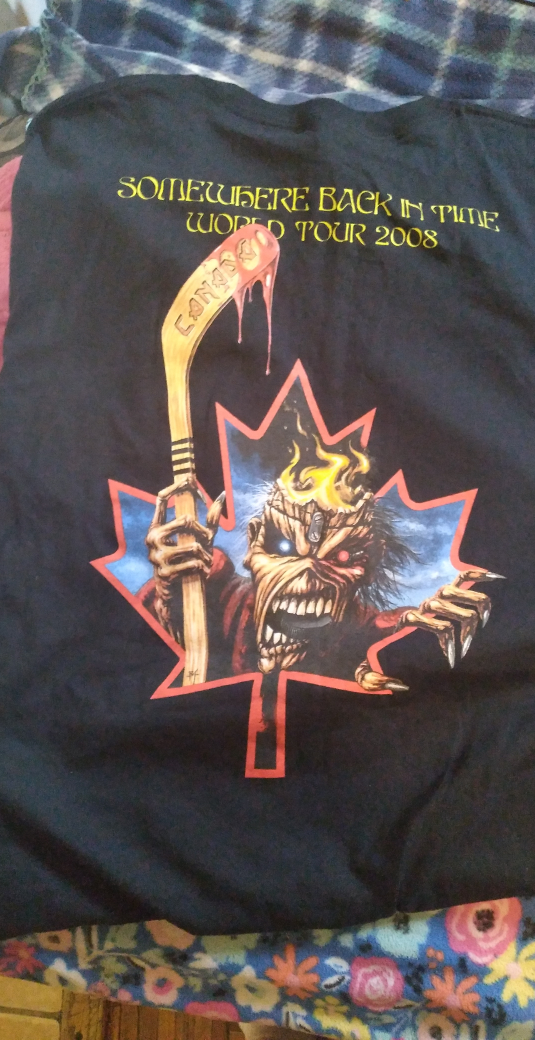 Iron Maiden Somewhere Back in Time 2008 Tour T-Shirt - photo 2