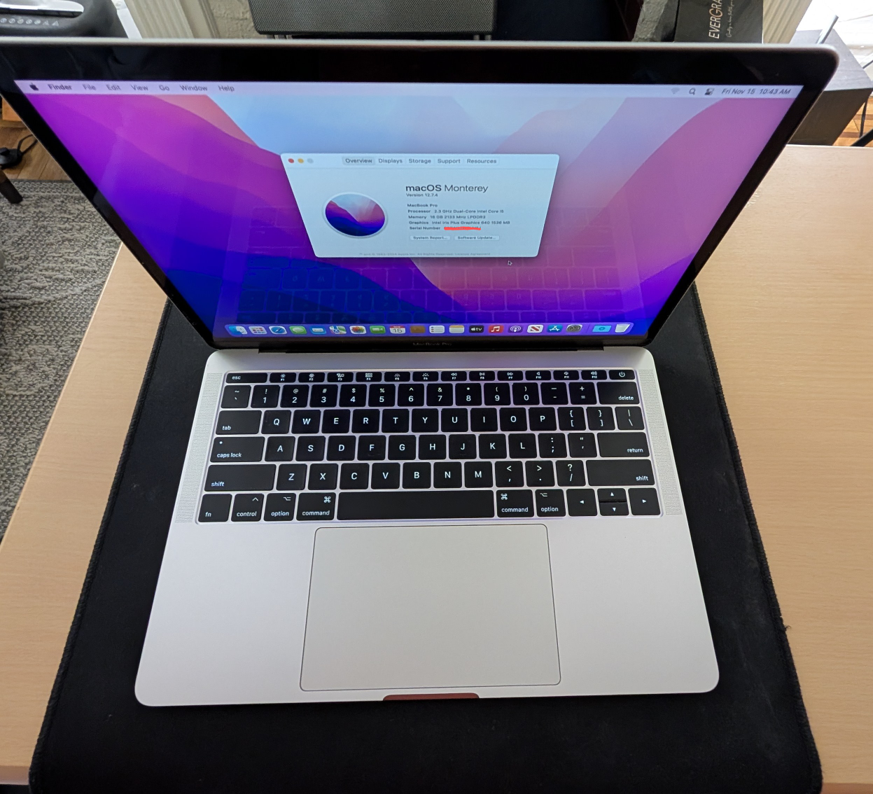 MacBook Pro 13-inch - Core i5- 16GB - SSD 250GB