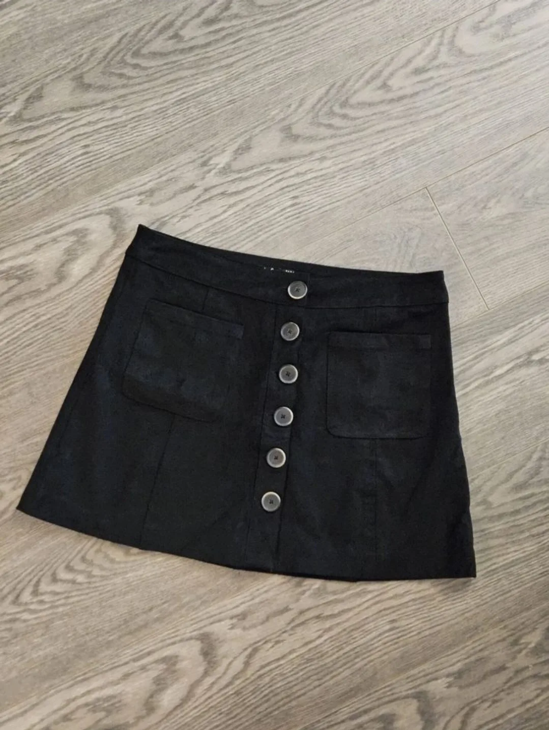 Black Suede Mini Skirt thumbnail