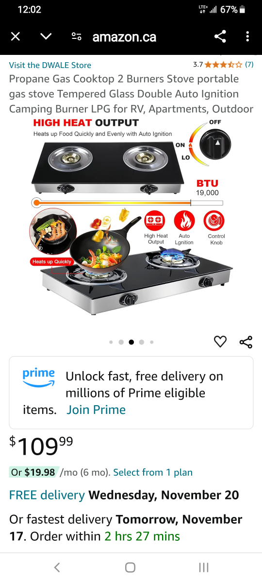 DWALE 2 Burner Portable Propane Gas Stove - photo 5