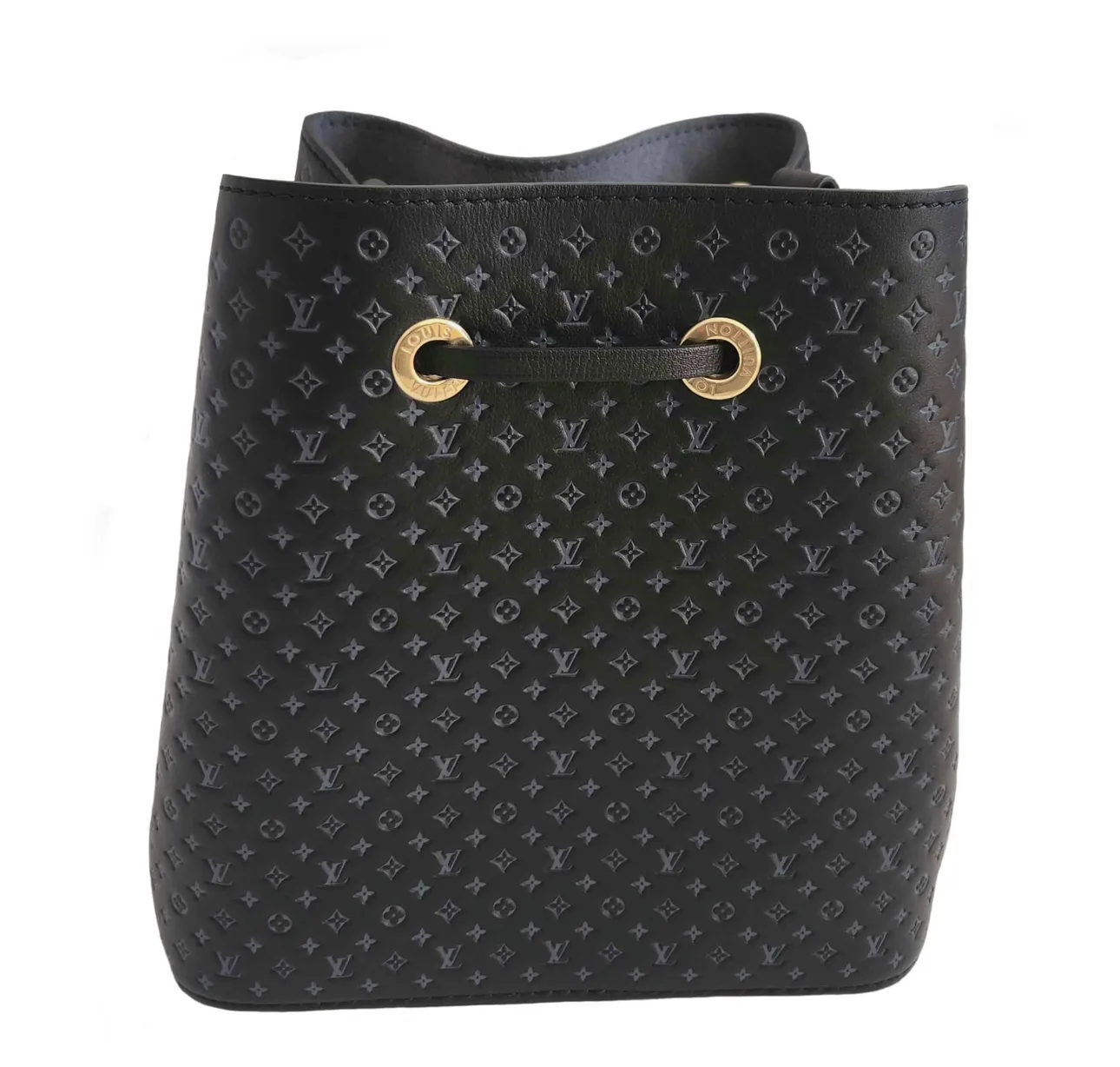 Louis Vuitton Black Calfskin Nanogram Neonoe BB Bag image indicator(2)