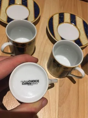 Multiple Choice Coffee Basics Espresso Cups and Saucers image indicator(6)