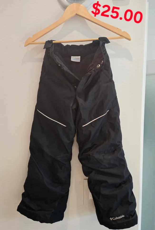 Columbia Boys XS Black Ski Snow Pants offers NEW 6 6X Snowboard Winter Snowsuit Kids