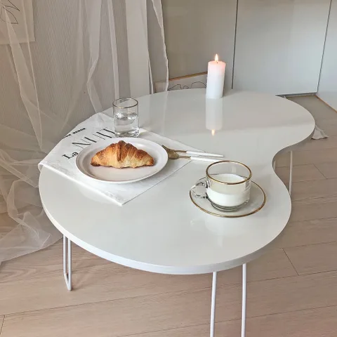 White Coffee Table(foldable legs) thumbnail