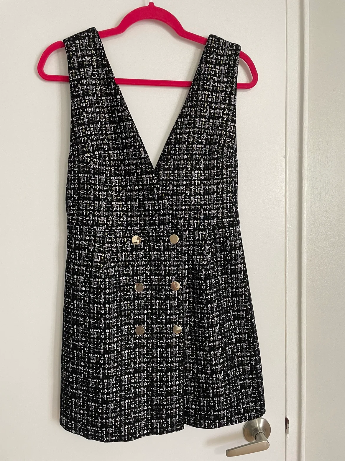 Tweed-like dress, S/M thumbnail