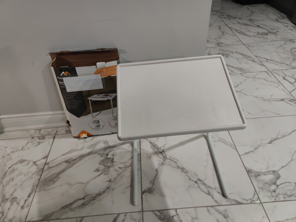White Laptop Table / Table mate