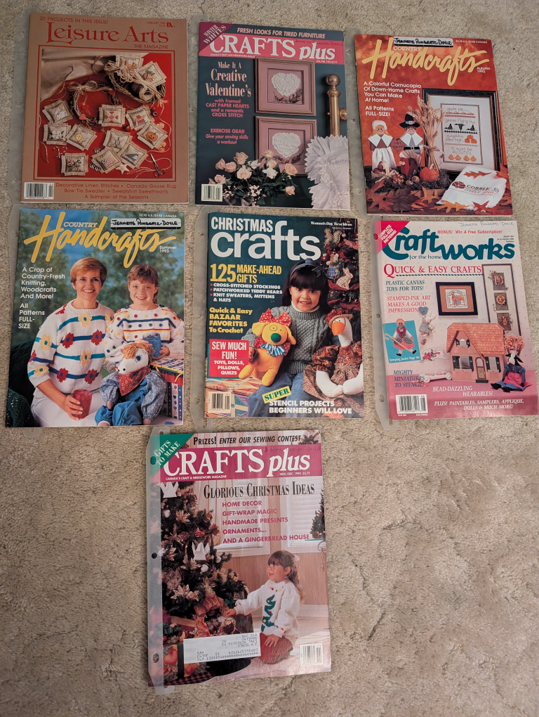 Set 1 - Set of 6 Craft Magazines