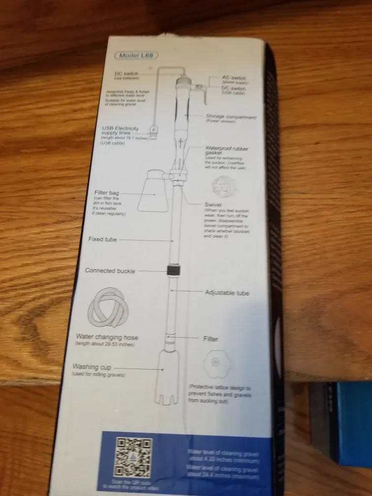 LONDAFISH Electric Fish Tank Vacuum Cleaner  brand new image indicator(10)
