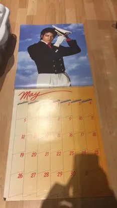 Vintage 1985 Michael Jackson Calendar image indicator(2)