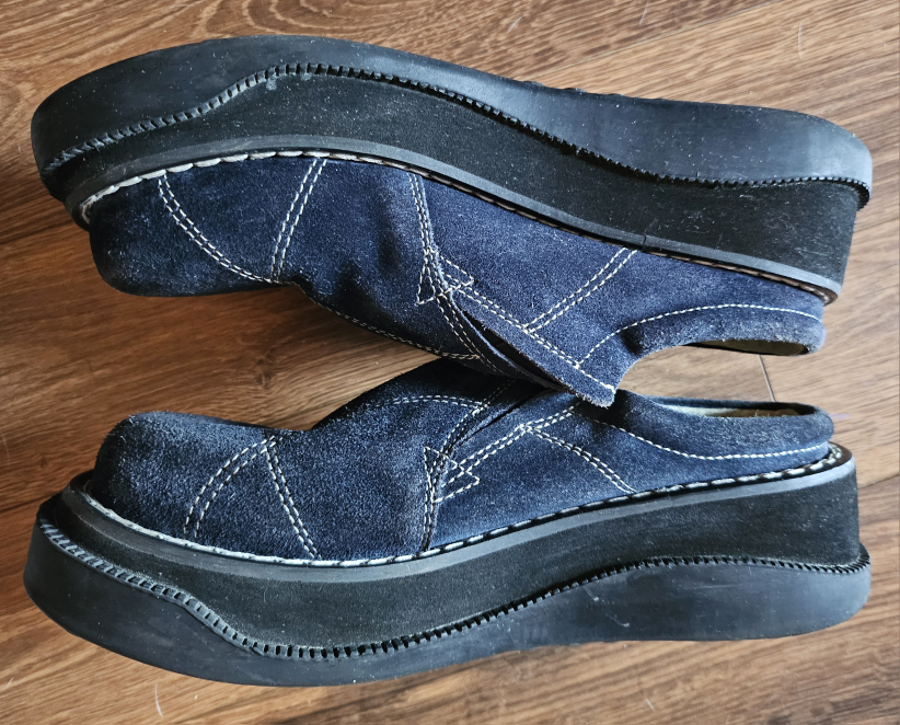 Transit Vintage Platform Suede Mules - photo 3