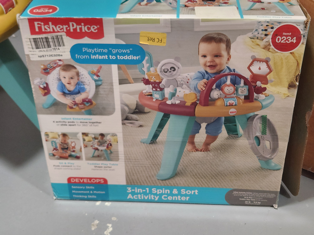 Fisher-Price 3-in-1 Spin & Sort Activity Center