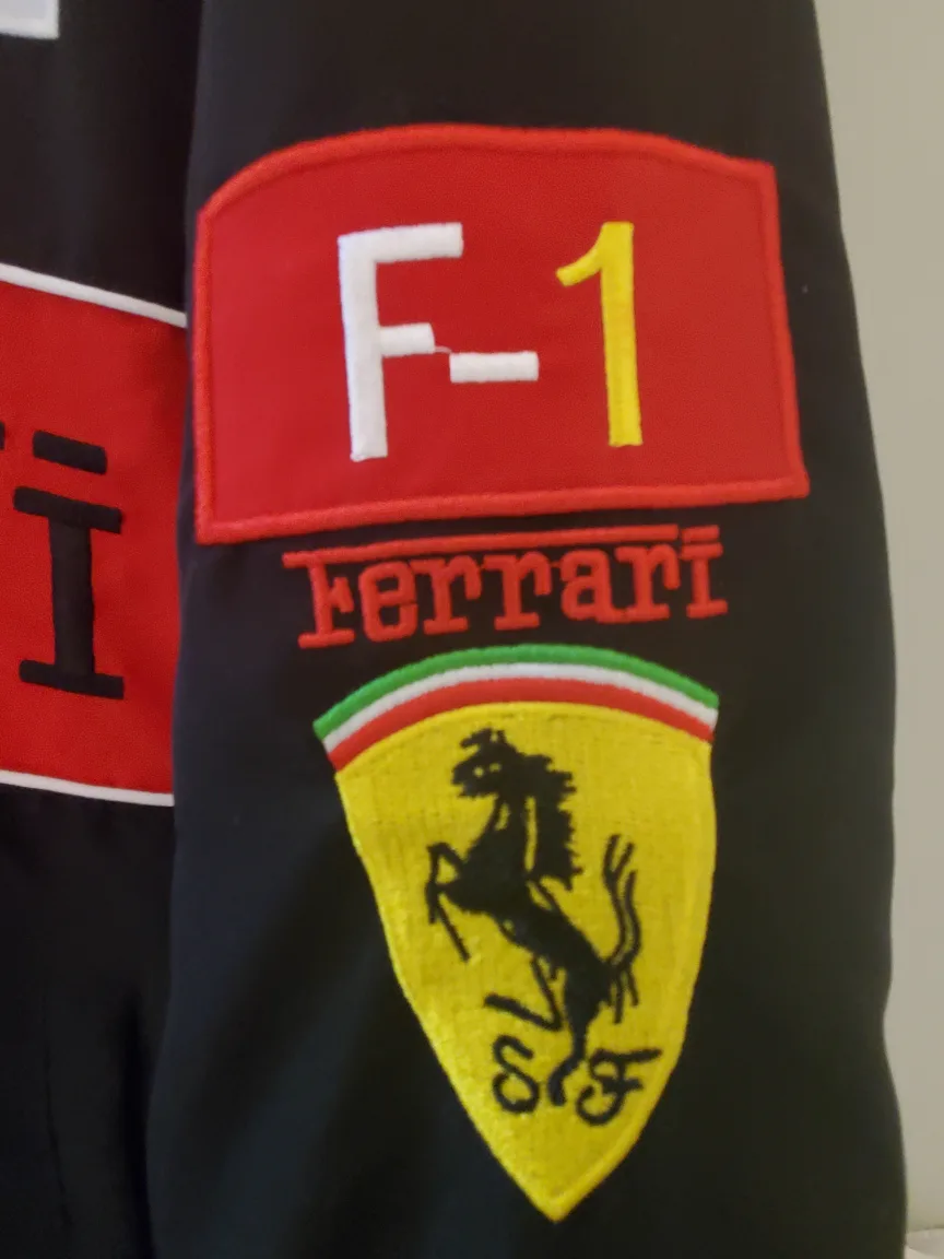 Vintage Black Ferrari F1 Racing Jacket Shell Bridgestone image indicator(3)