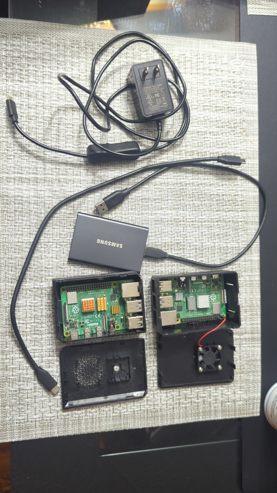 Raspberry Pi 4 with Case, Fan and Power Supply