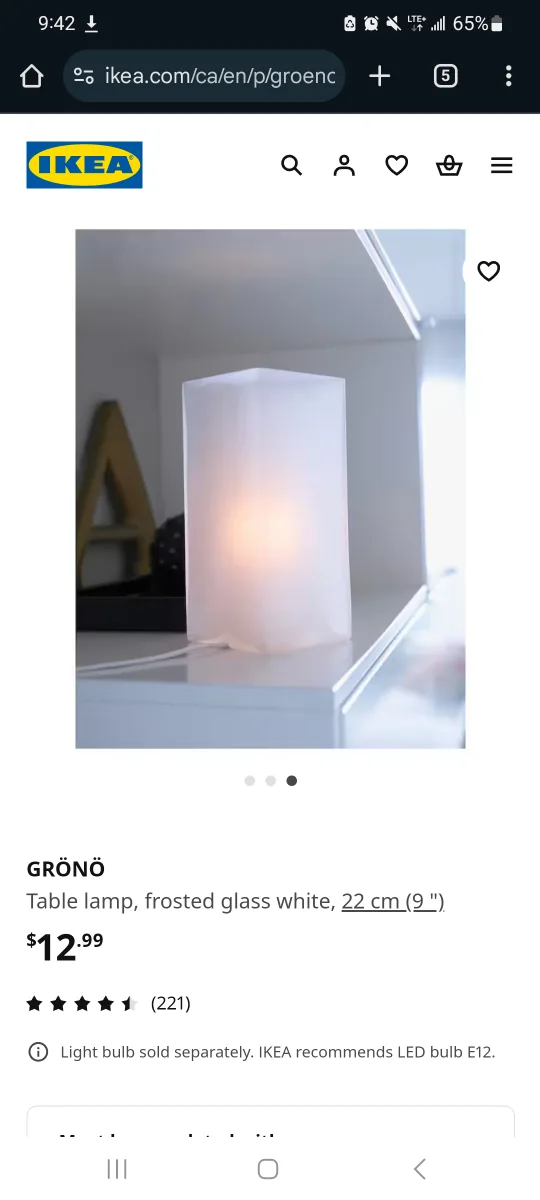 IKEA GRÖNÖ Table Lamp image indicator(4)