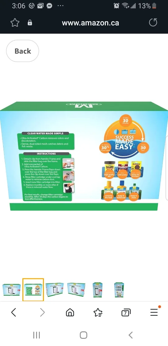 Tetra Aquarium Filter Cartridge, Bio-Bag Medium, 12 pack image indicator(2)