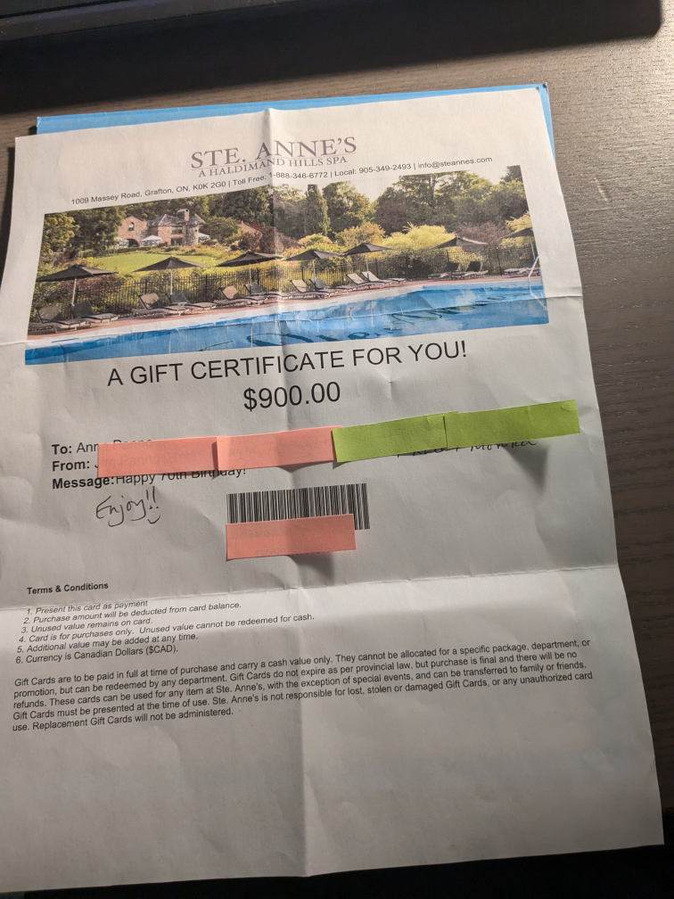 Ste. Anne's Spa Gift Certificate - photo 2