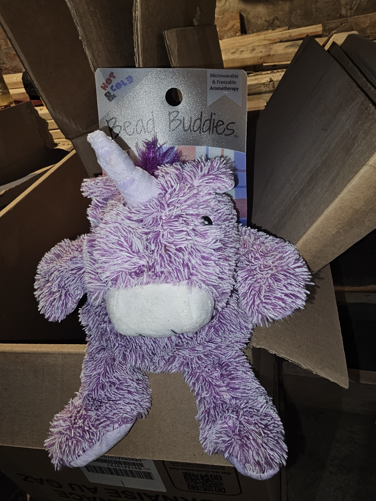 Purple Unicorn Bead Buddy Plush