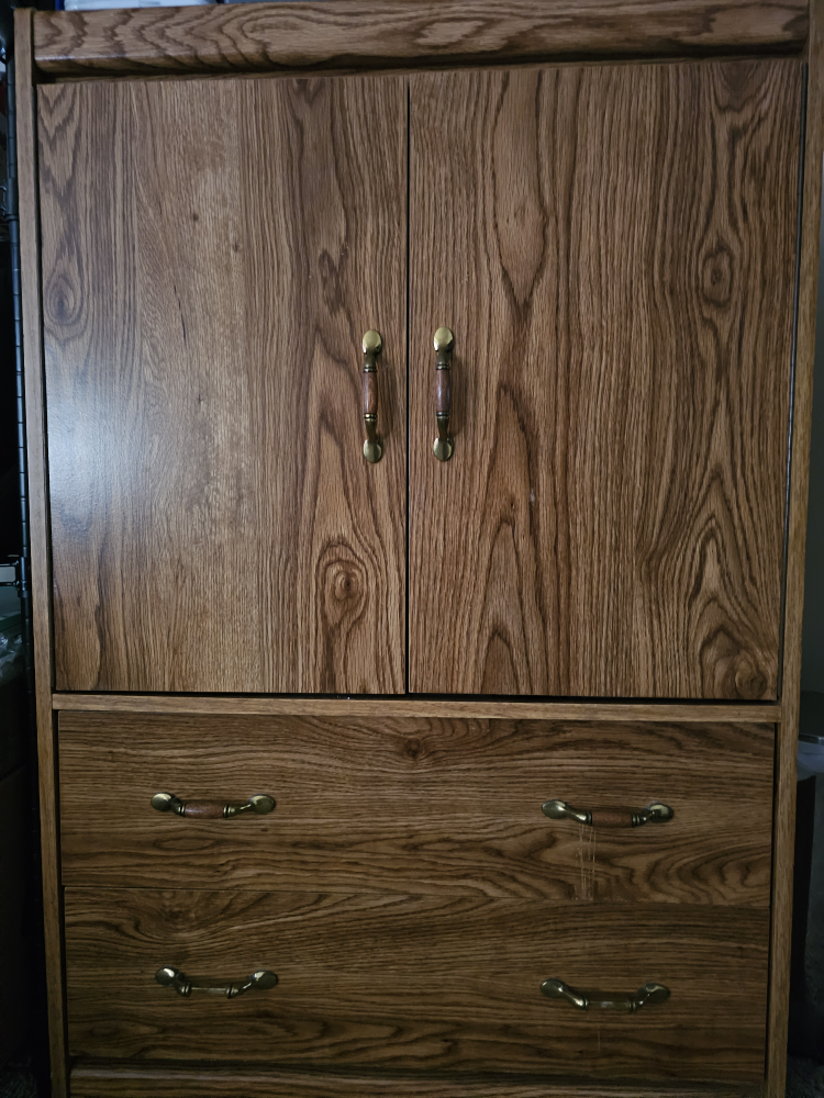 Wooden Cabinet with Two Doors and Two Drawers