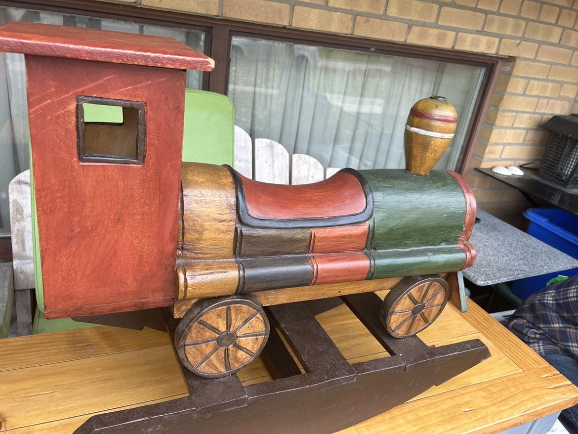 Vintage Wooden Rocking Train