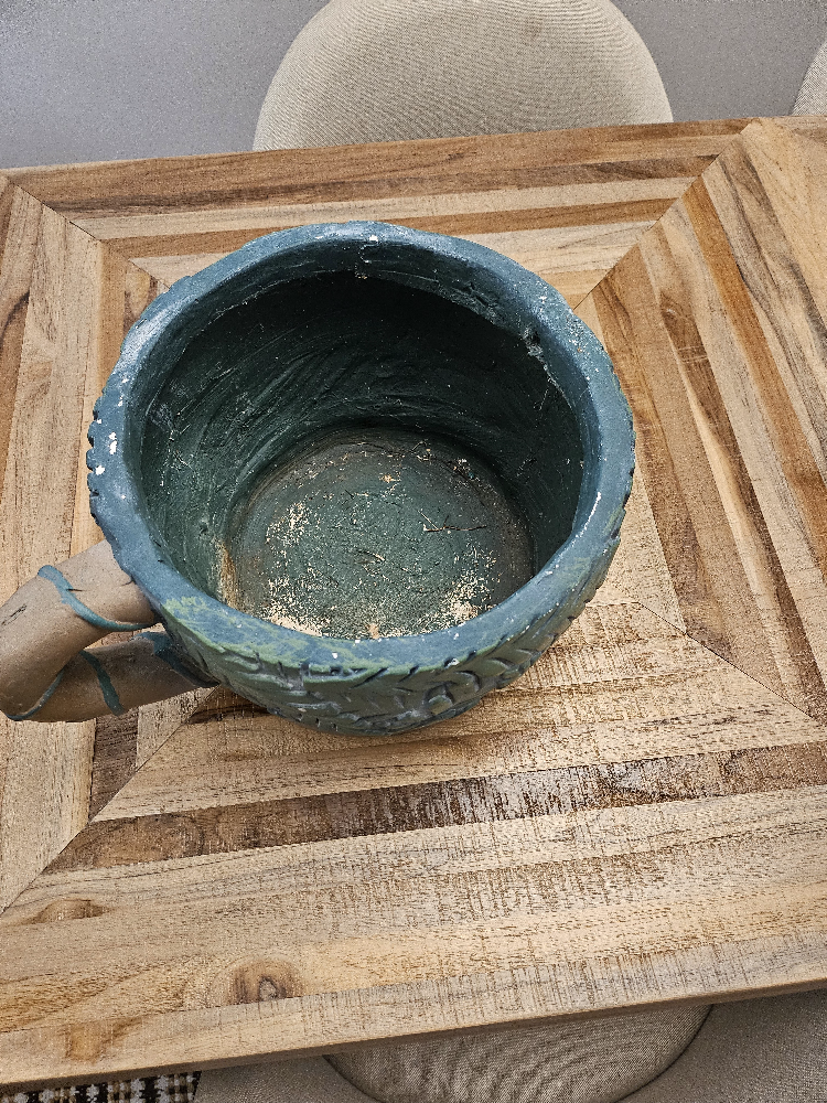 Green Ceramic Planter - photo 3