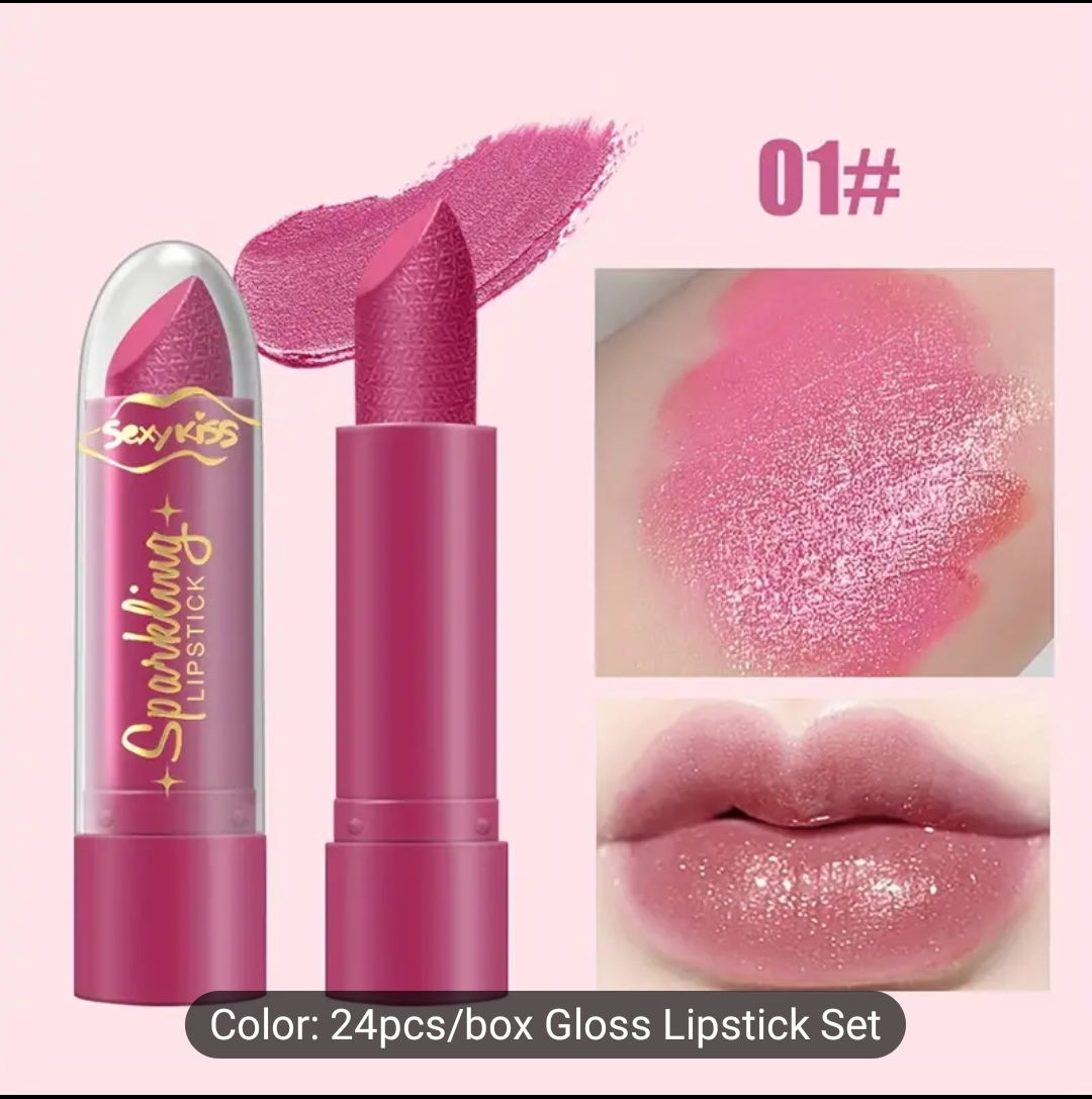 24pcs/box SexyKiss Sparkling Lipstick Set - photo 3