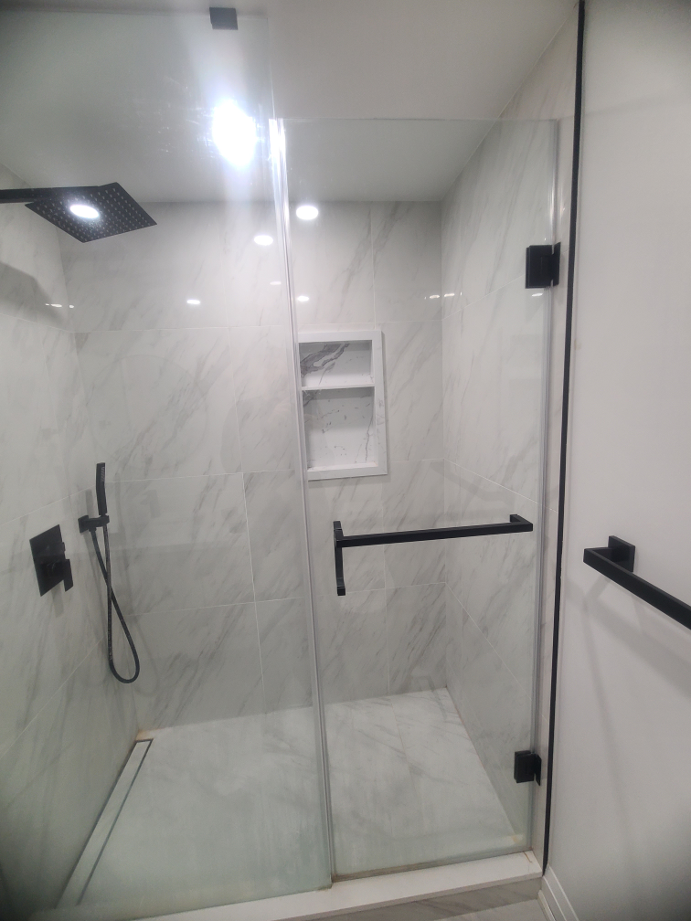 Frameless Shower Door  fits 85 1/4" by 58 - photo 2