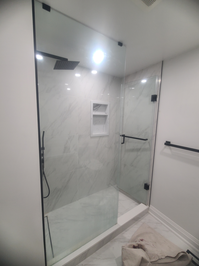Frameless Shower Door  fits 85 1/4" by 58 - photo 3