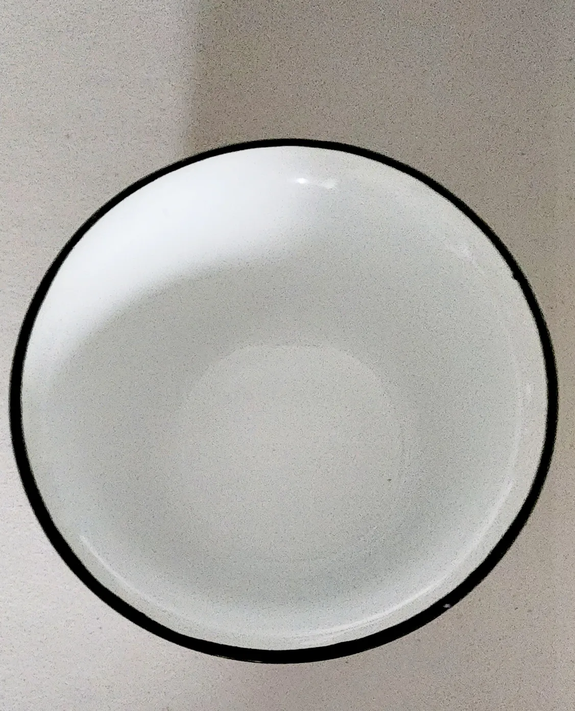 Farmhouse White Enamel Soap Dish with Black Trim image indicator(3)