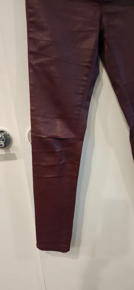 Massimo Dutti Skinny fit leather pants size 4 image indicator(6)