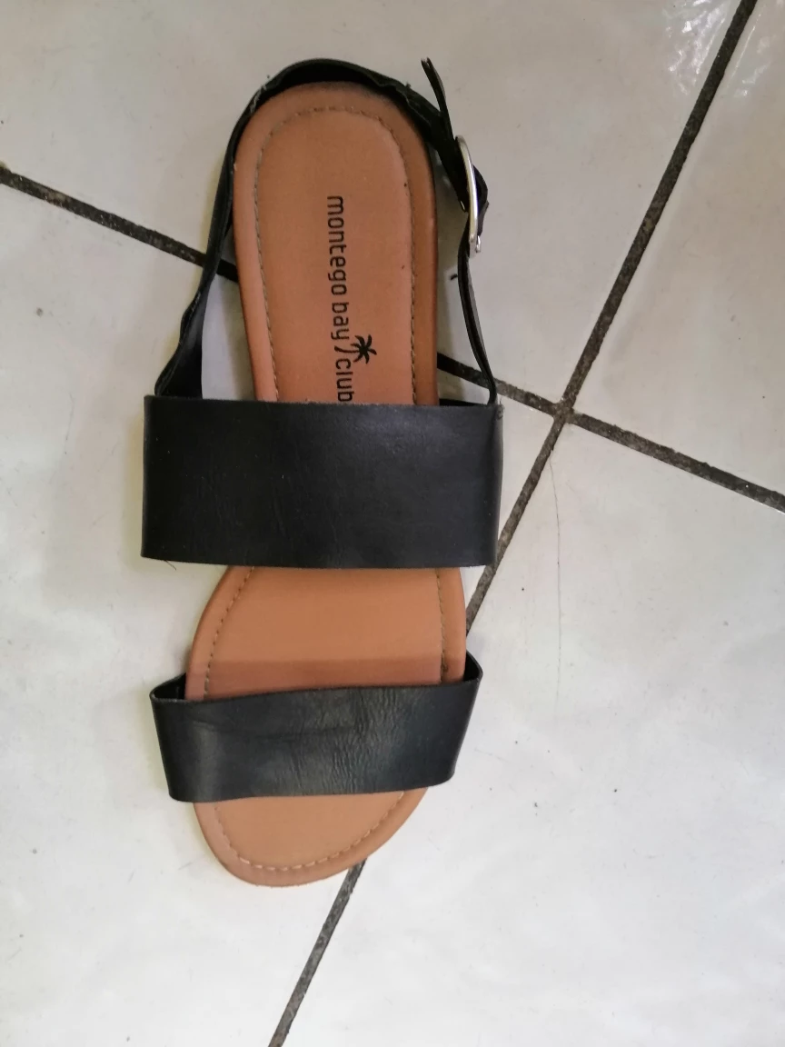 Black Sandals shoes size 38 - photo 3