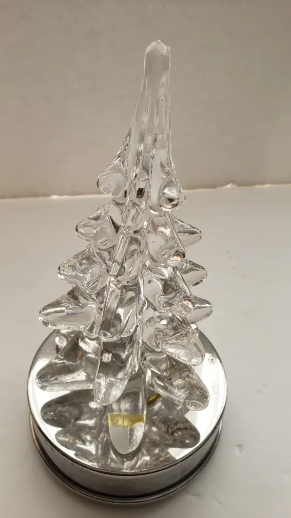 Glass Christmas Tree Music pedestal image indicator(3)