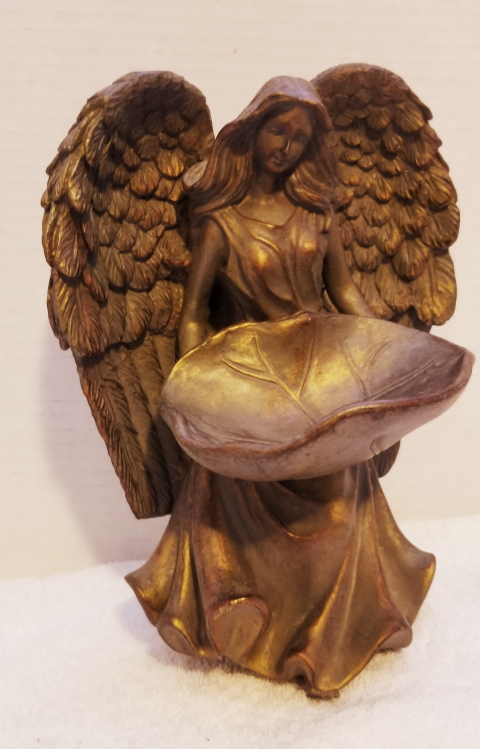 Angel Figurine with Dish