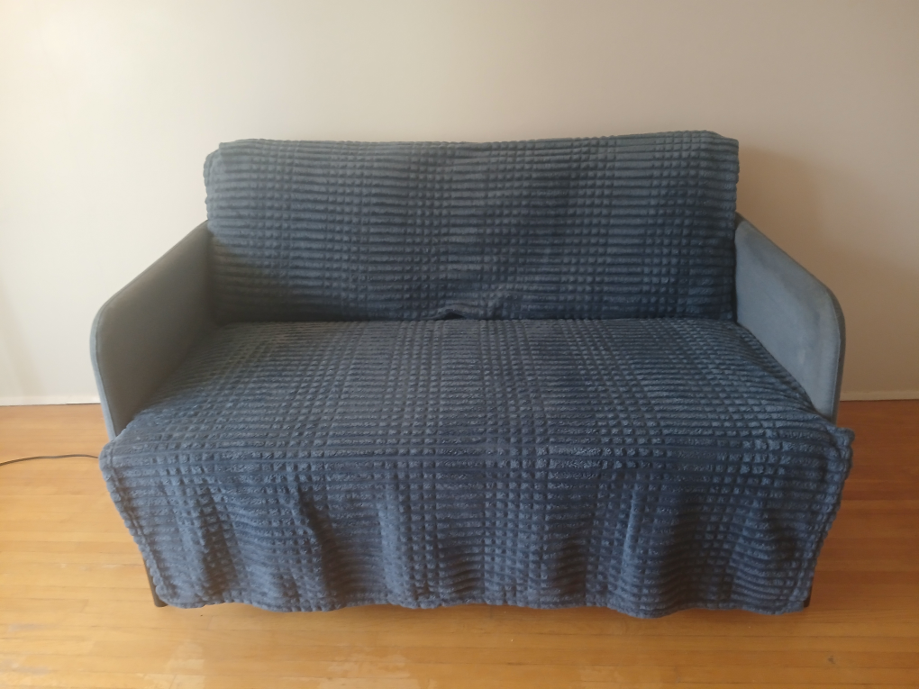 Sofa for 2 persons with maching cover